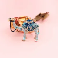 Xinjiang Silk Road Ethnic Characteristic Tourism Craft Gift Diamond encrusted Camel Keychain Ornament