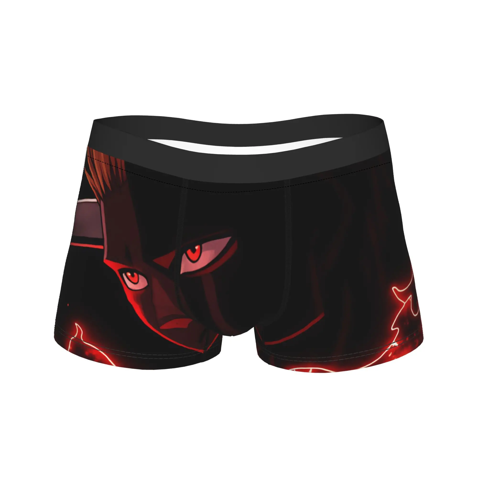 Bleached Hollow Ichigo Red Flame Anime Portrait Underwear  Custom DIY Trunk Hot Sale Men's Panties Breathable Boxer Brief Gift