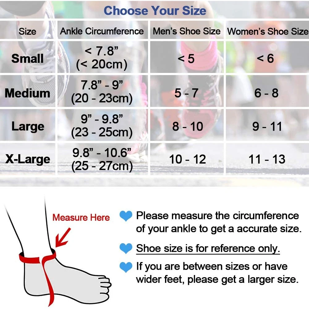 Left / Right Feet Sleeve Ankle Support Socks Compression Anti Sprain Heel Protective Pressurizable Bandage Ankle Support Foot BN