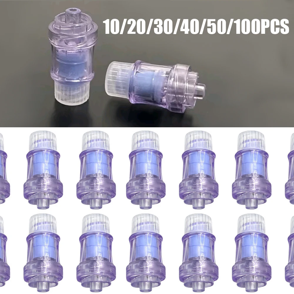 10-100pcs Medical Disposable Straight Flow Needle-Free Connector Infusion IV Injection Set Plug Caps