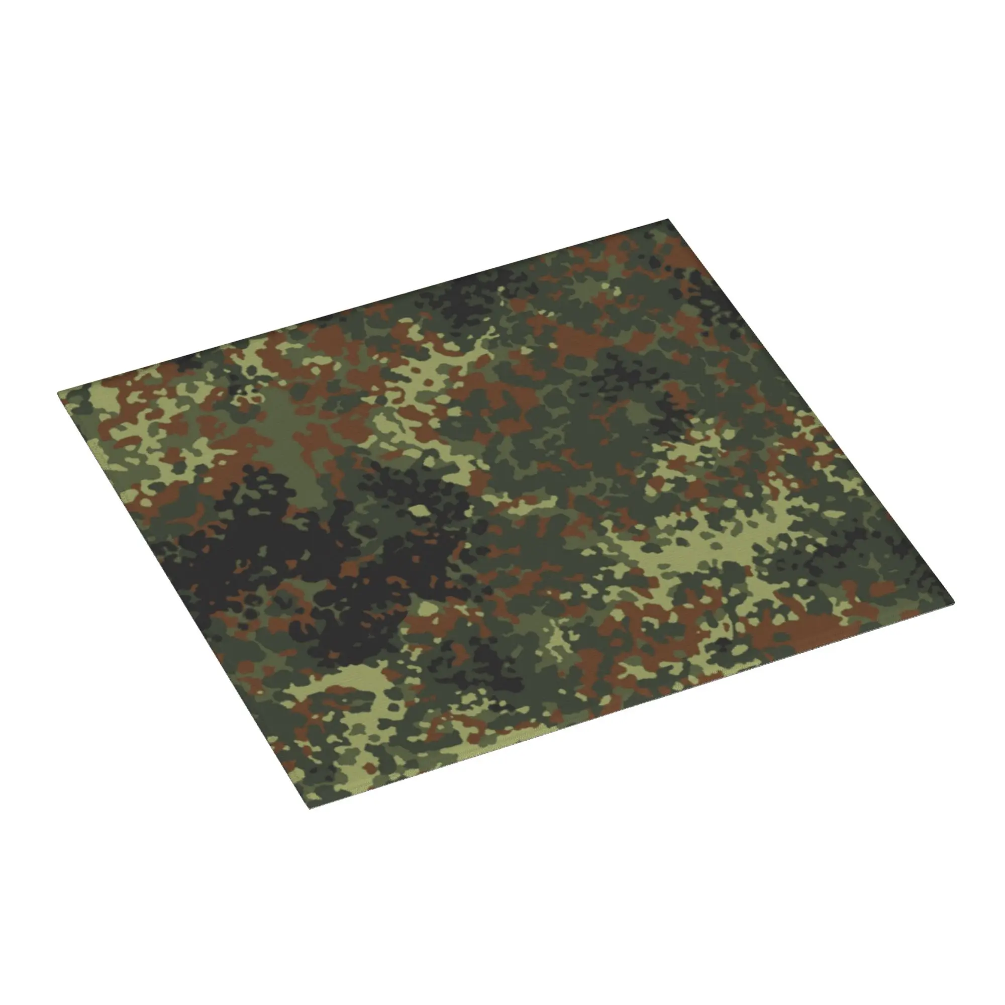Flecktarn Camo Non Slip Kitchen Counter Protector Mat Barware Tableware Reusable Military Army Camouflage Bathroom Drying Mat