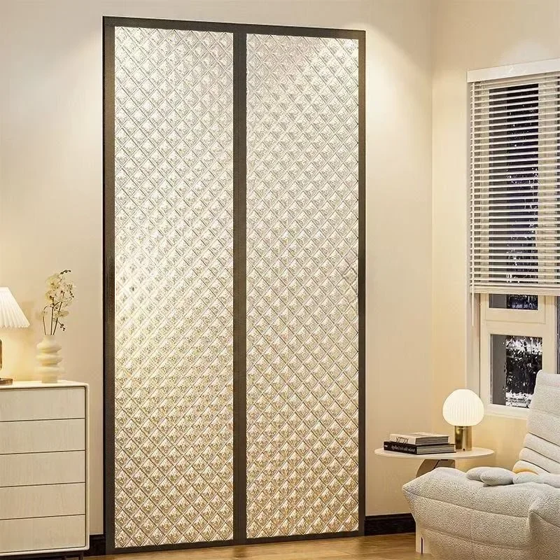

Winter， Magnet ，cotton Door Curtain, Thickened, Household Insulation, Windproof Partition, Cold Proof Self-priming Door Curtain