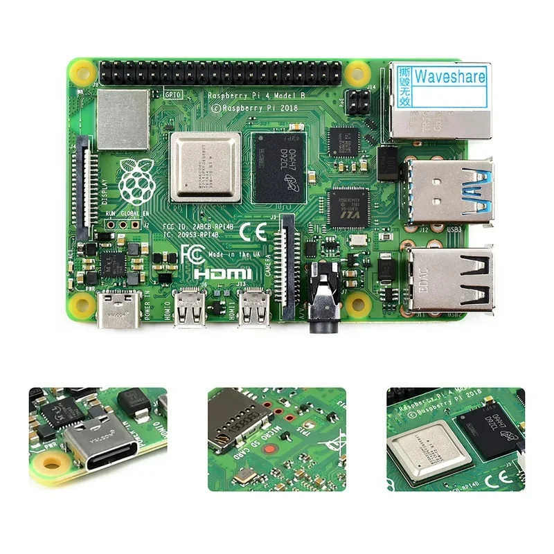 Raspberry Pi 4 Model B 3GB RAM, Completely Upgraded, 1.5GHz Quad-Core 64-Bit, 4K Dual, Gigabit Ethernet USB 3.0
