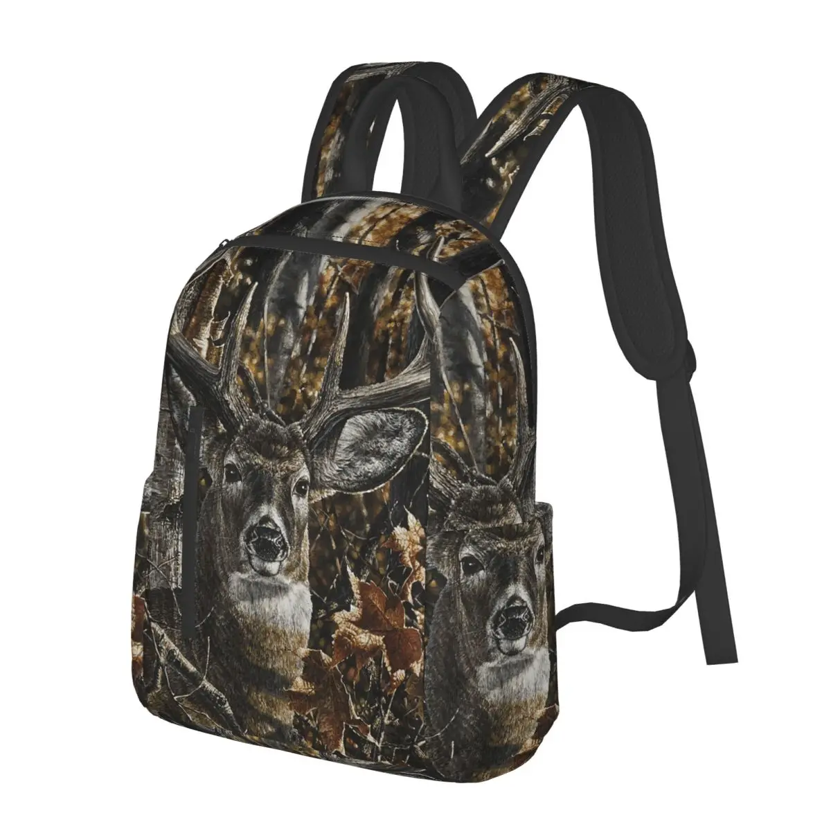 

Camouflage Deer Student Backpack School Bag Hiking Travel Daypack for Boys Girls Bookbag Shoulder Bags