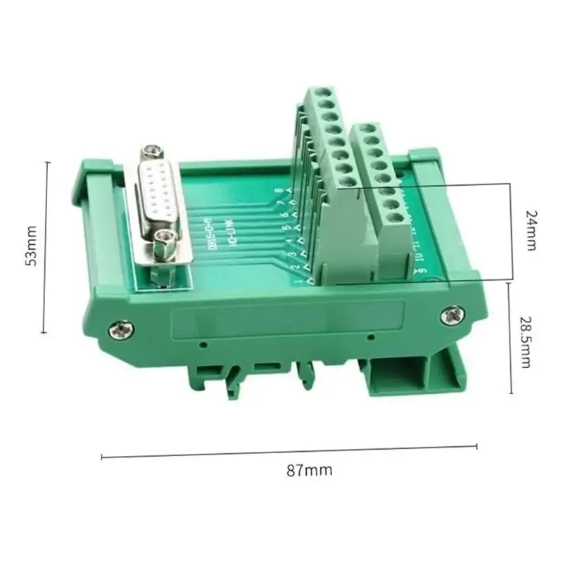 AB41-DB15 Connector Interface Female Terminal Board Connection Module Panel Repeaters
