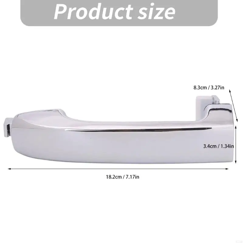 M76E Silberfarbener Auto-Außentürgriff, ABS-Clip-In-Teil für Fahrzeuganwendungen 2007–2012, Referenz 82662-3J010 826623J010 – Detail 6