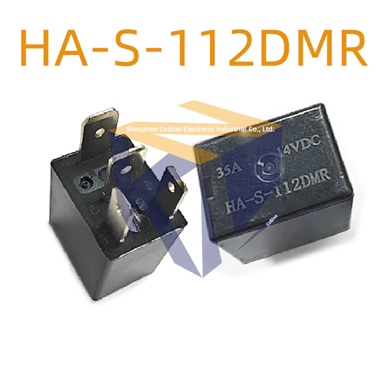 3pcs HA-S-112DMR Car Truck Relay Small Flat Violet 12V35A Air Conditioning Headlight 4 Pins