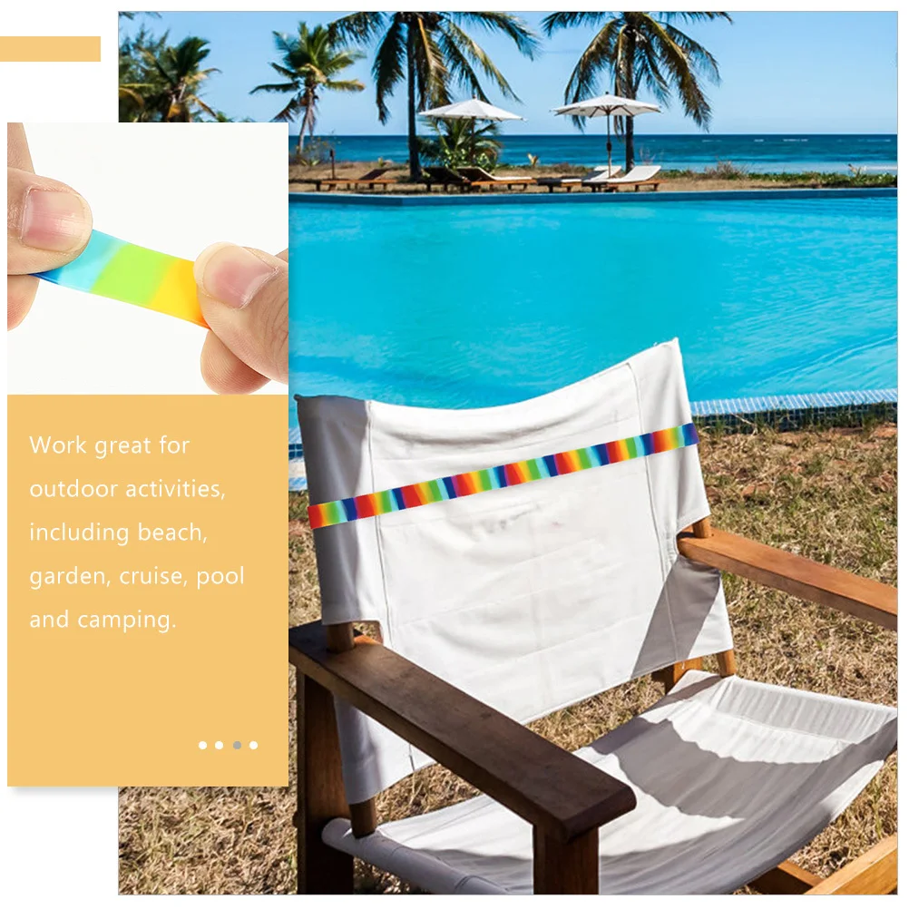 

3Pcs Beach Towels Bands Elastic Clips for Chairs Cruise Outdoor Pool Camping Beach Accessories Towel Bands Towel Clips