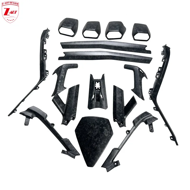 Z-ART Huracan Dry Carbon Fiber Interior Kit for Lamborghini Huracan EVO Dry Carbon Fiber Dashboard Panel for Huracan EVO Coupe