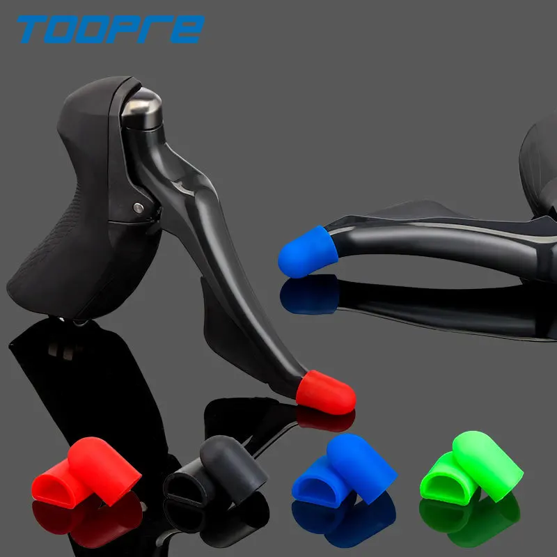 

A pair TOOPRE Road Bike Transmission Protective Cover Bicycle Scratch-resistant Cover Color Silicone Cover Brake Handle Cover
