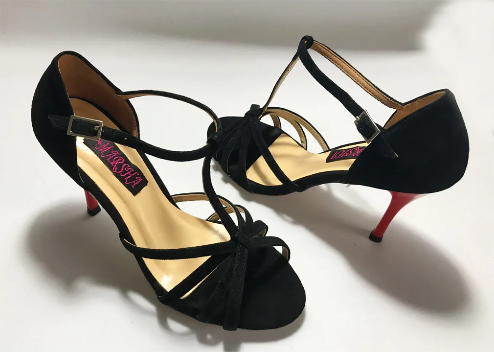 New Sexy Argentina Tango Dance Shoes wedding & party shoes Flamenco dance shoes for women leather outsoleT6256BS 7.5cm 9cm heel