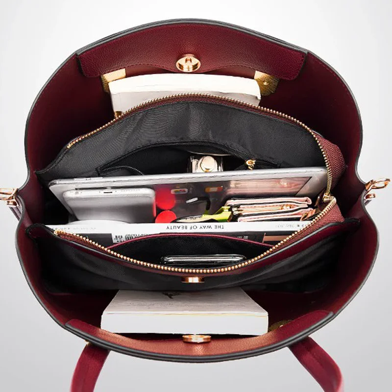 حقيبة يد ذات سعة كبيرة للنساء - حقيبة أمي بكتف واحد بتصميم جديد، حقيبة ركاب عصرية للنساء في منتصف العمر #3