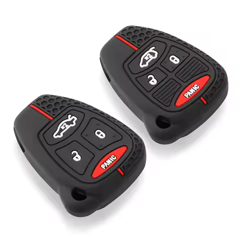 Silicone Cover Key Case for Chrysler Pacifica Aspen 300 Dodge RAM Caravan Jeep Commander Grand Cherokee
