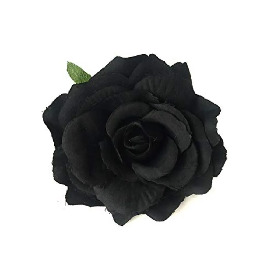 Broche de rosa para el pelo, broche de flor para bailarina de flamenco, broche para el pelo con rosa
