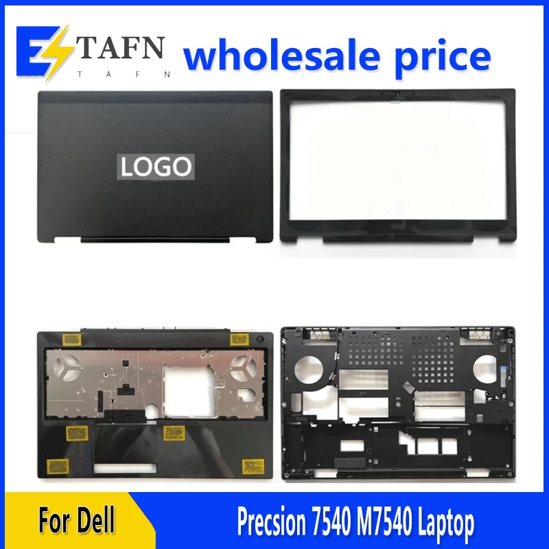 

New Original For Dell Precsion 7540 M7540 Laptop LCD Back Cover Front Bezel Upper Palmrest Bottom Base Case Keyboard Hinges