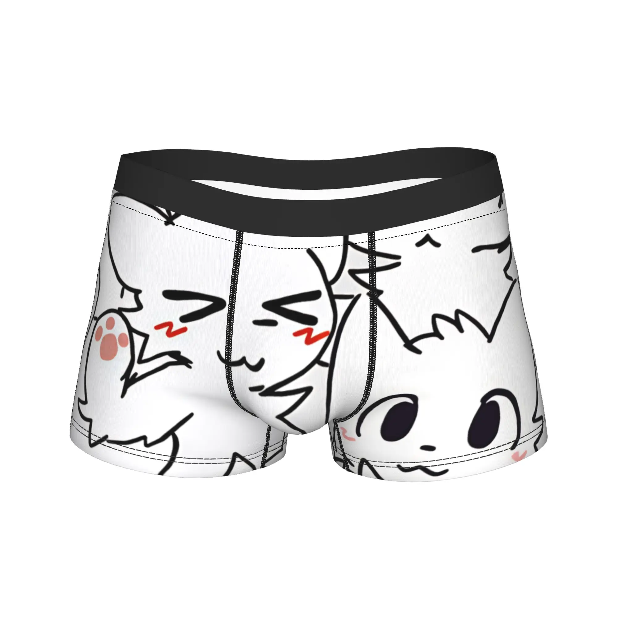 Boykisser Silly Cat    Boxershorts  3D Pouch Underwear Hot Sale Custom DIY Shorts Briefs Breathable Males Panties Plus Size 2XL