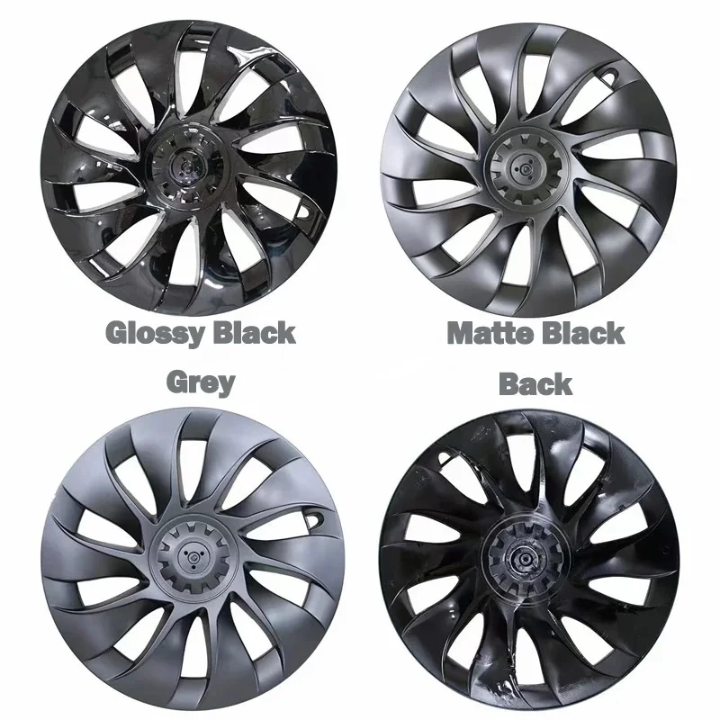 FITKMH Tesla Model Y Hubcaps-20 Inch Wheel Covers Replacement, Compatible with Model Y 2021-2023, Whirlwind Style, 4PCS