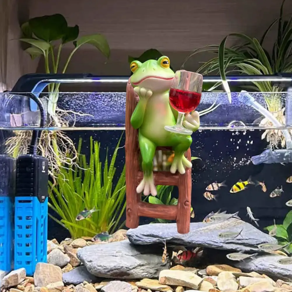 Frog Pot Hanger Frog Plant Accessory Garden Ornament Pot Hanger with Frog Ladder Design Weather-resistant Resin Plant Display
