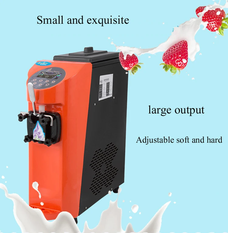 Ice Cream Machine Ice Cream Forming Machine Gelato Maker Ice Cream Makers CE Red White Orange