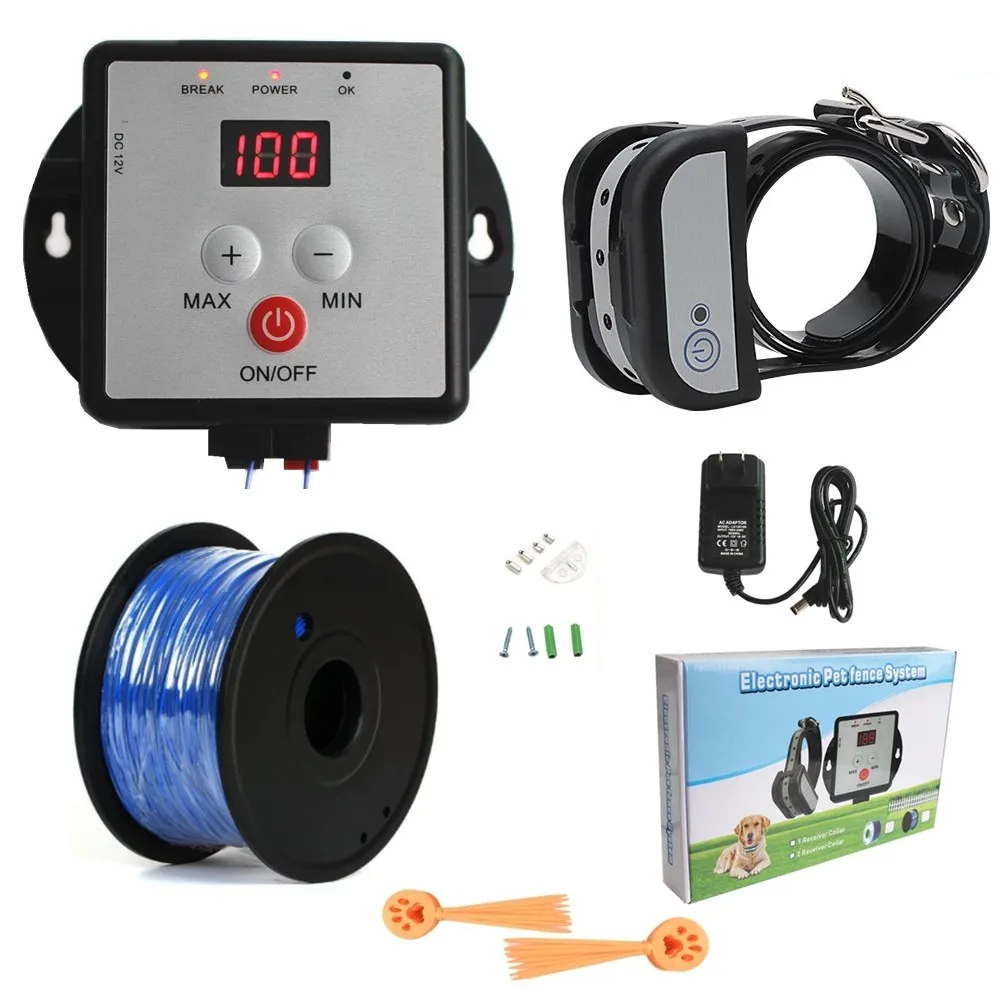 

Electric Pet Dog Wired Fence Thick Cable Rechargeable Waterproof Dog Training Collar Electronic Shock Fenceing System