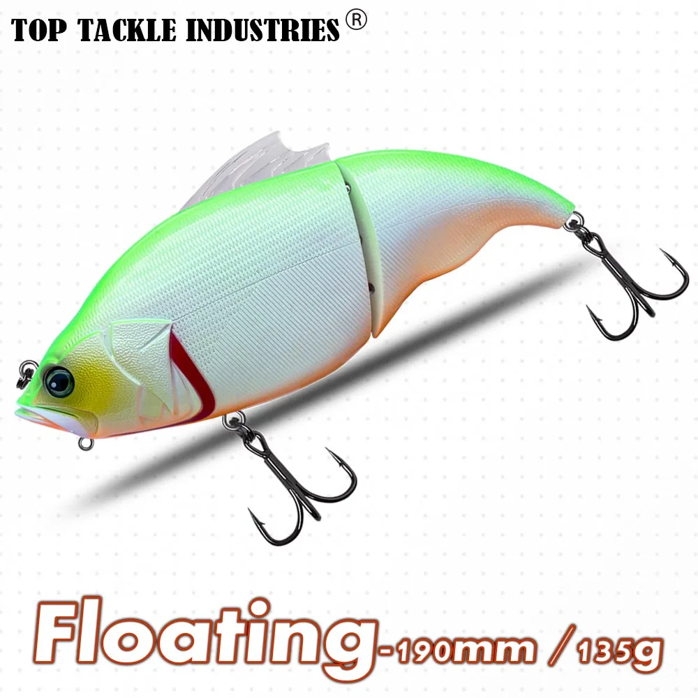 

CF Lure Fishing Lure Floating Swimbait 190mm 135g Color 17 Vibration Lipless Lure Hard Baits Crankbait Jointed Fishing