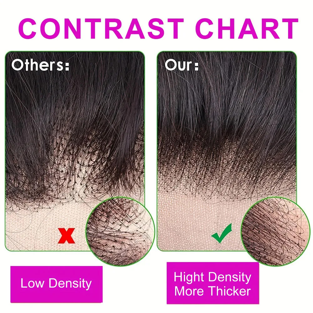 13x4 HD Lace Frontal Wig 100% Brazilian Human Hair Wig Kinky Straight Lace Closure Natural Color Human Hair Extensions For Women image 4