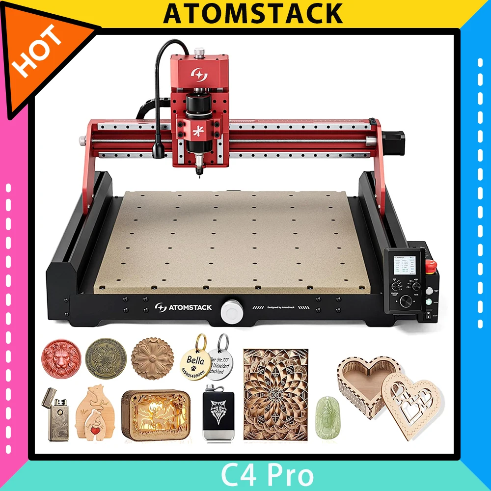 AtomStack C4 Pro CNC Router Machine: A Comprehensive Review and Guide for Woodworkers