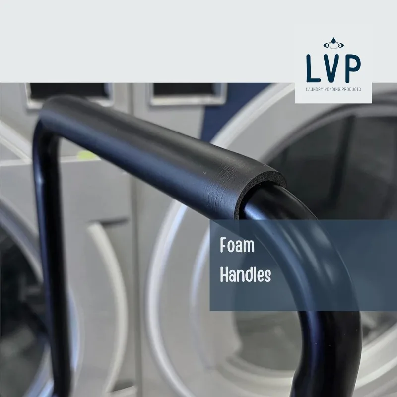 LVP Work Horse Commercial Laundry Cart with Removable Handle 2.85 Bushels (Black, Extra Large)