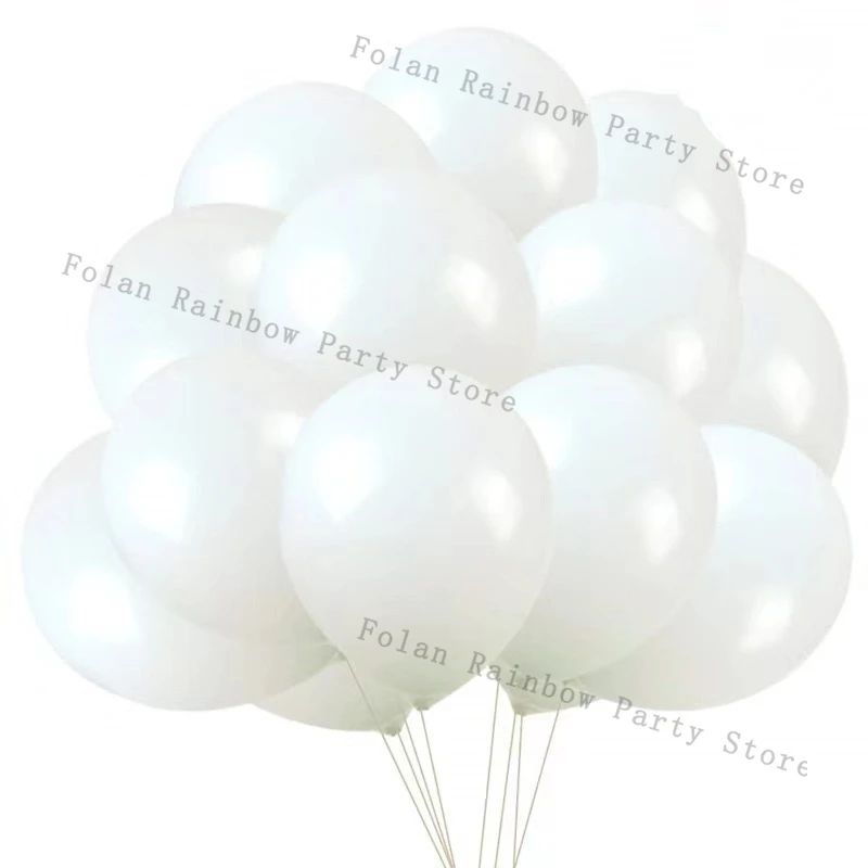 20/50 قطعة 10 بوصة ماتي اللاتكس بالون الأبيض الوردي الأزرق كرة هيليوم الزفاف الكبار الاطفال حفلة عيد ميلاد زينة استحمام الطفل Globos #4