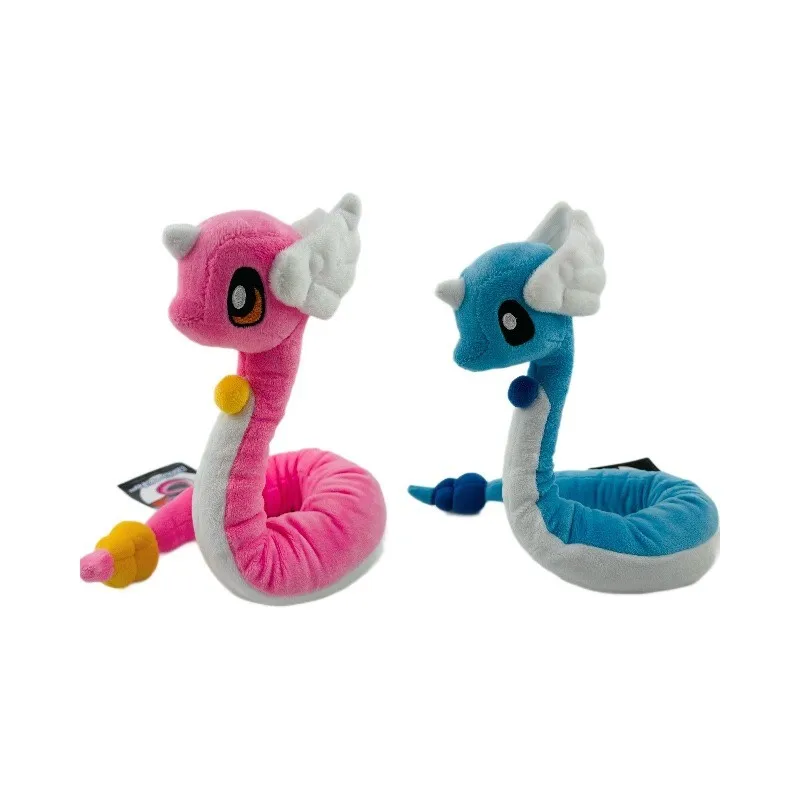 New 2 Styles Pokémon Peluche Dragonair Shiny Dragonair Pink Blue Animal Stuffed Plush Dolls Children Toys Birthday Festival Gift