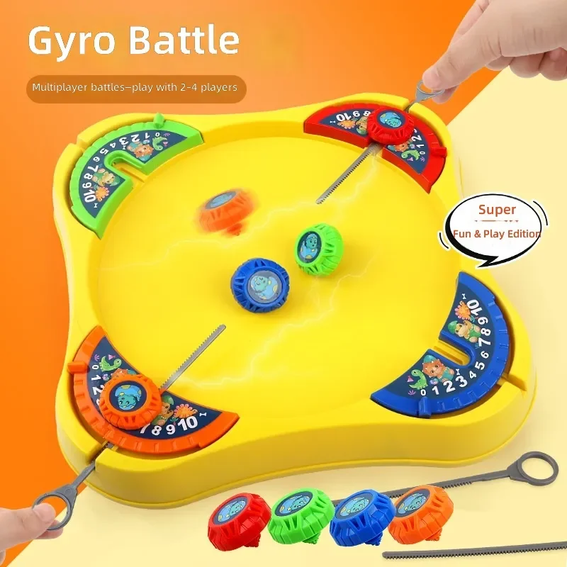 Battle Gyro Spinning Top Interactive Table Game for Kids Boys Girls Age 3 to 10 Years Old Fun Parent Child Activity Gift