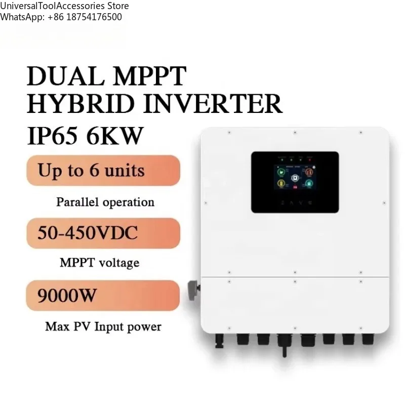 IP65 Parallel Hybrid Solar Power Inverter 6KW 220v 230v 240v Single Phase Solar Energy Inverter