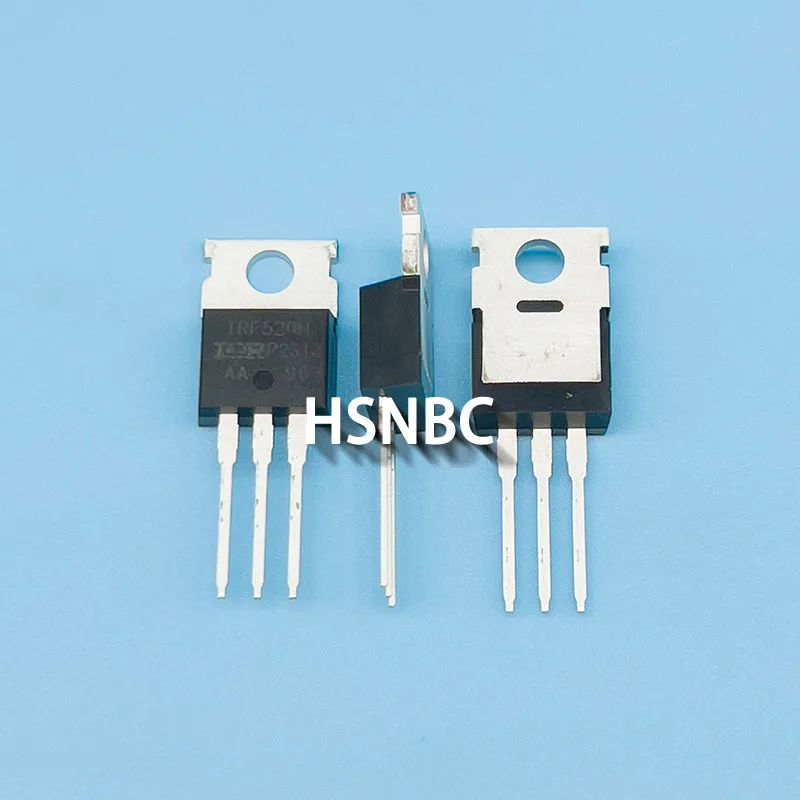 10Pcs/Lot IRF520N IRF520NPBF IRF520 TO-220 9.7A 100V MOSFET N-channel Power Transistor 100% New Imported Original