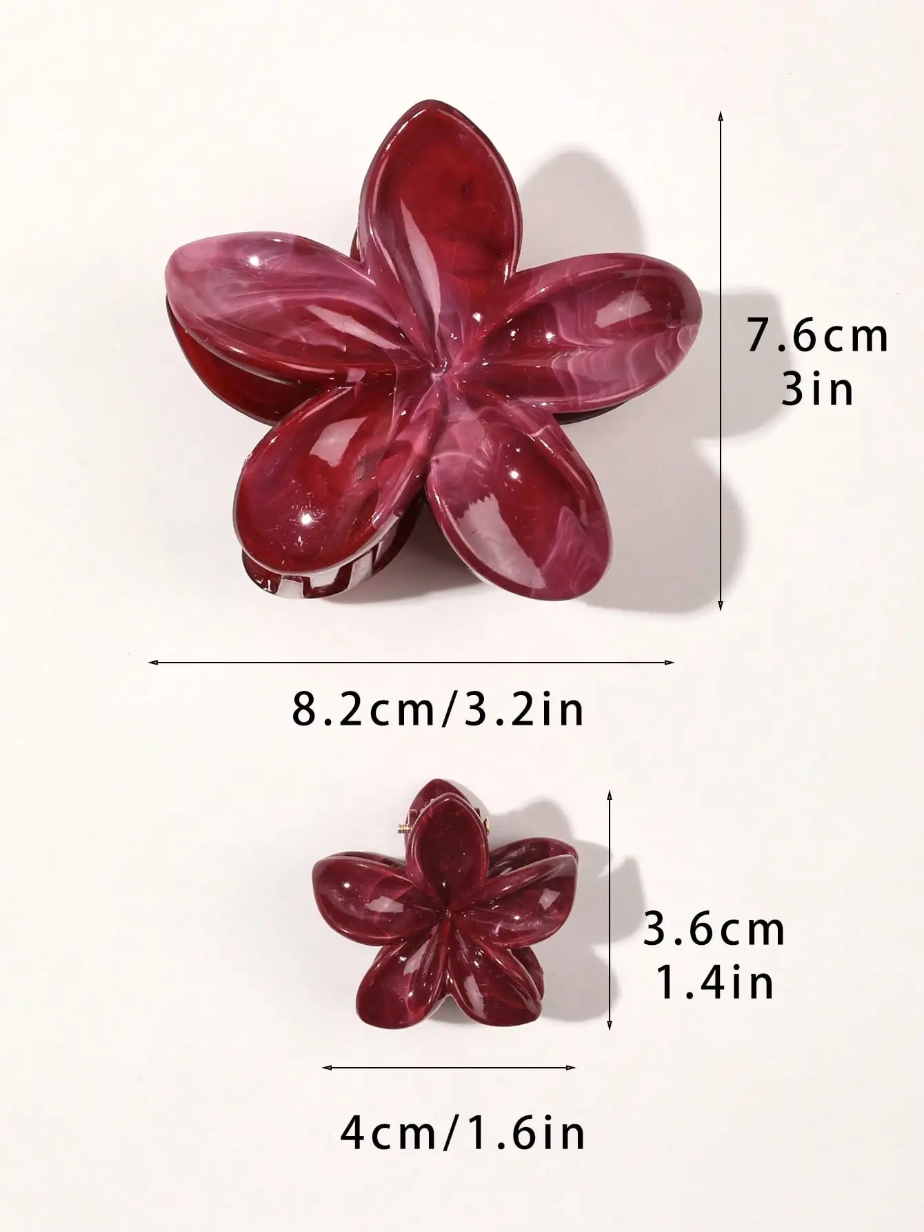 3 Stück rosa Blumen-Haarklammern, hawaiianische Hibiskus-Haifisch-Clip, niedliche modische Haar-Accessoires, Geschenke für Frauen und Mädchen – Detail 15