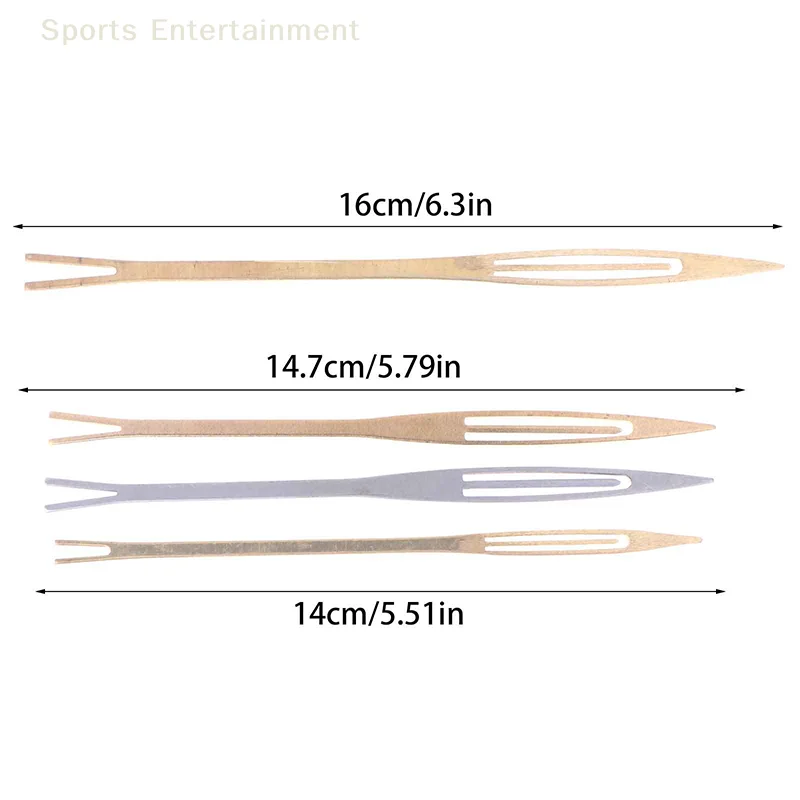 2 قطعة الصيد المعاوضة إبرة إصلاح صافي خط إصلاح صافي خط المكوكات النسيج الصدأ المكوكات شبكات اكسسوارات