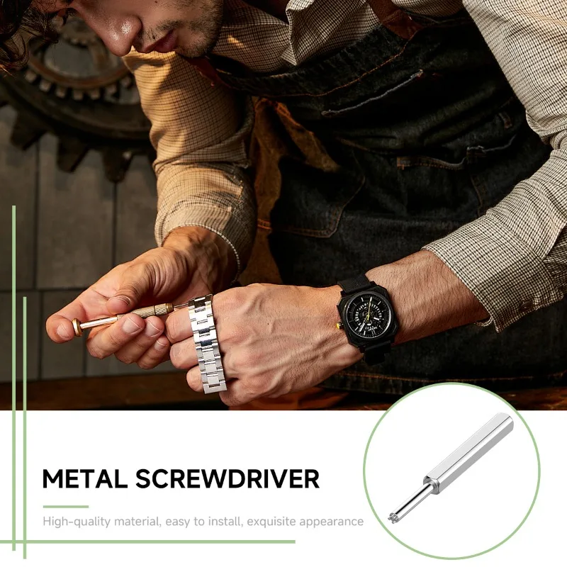 Metal Watch Band Adapter/ Clasp/ Connector for AMAZFIT T-Rex 3 Smartwatch Comes with Remove Screwdriver Smartwatch Accessories