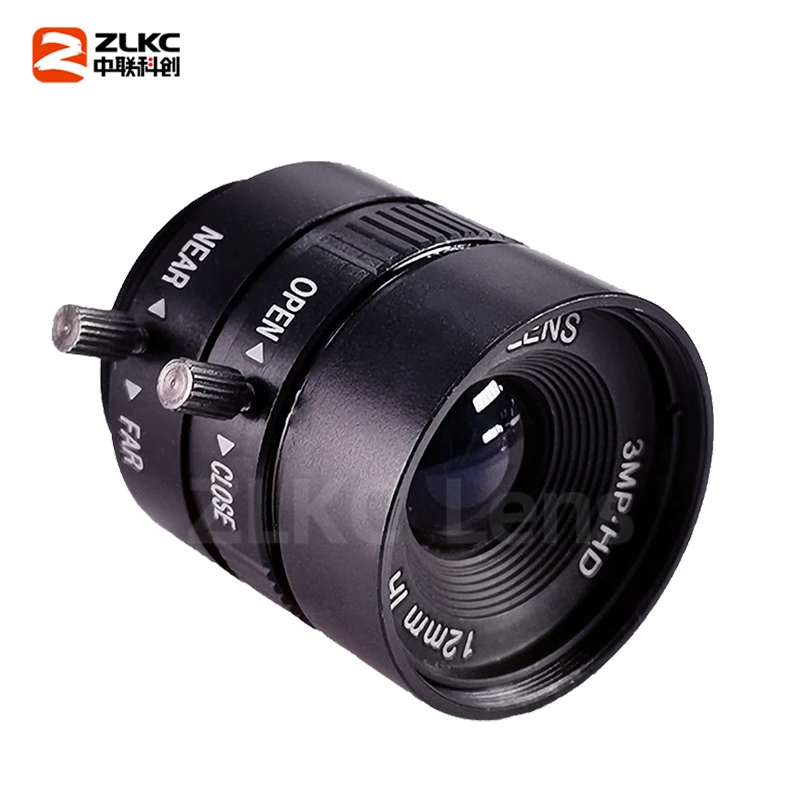 12mm Lens cs-mount Camera 1/1.8'' CMOS Sensors 3MP Machine Vision f1.2 Manual Iris FA Mini Lens for Industrial Cameras