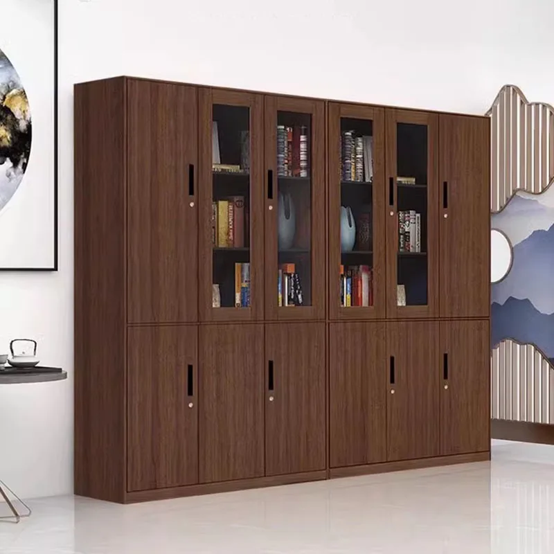 Stand Metal Filing Cabinet Glass Italian Open Nordic Office Cupboards Rangement Living Room Armoires De Salon Modular Furniture