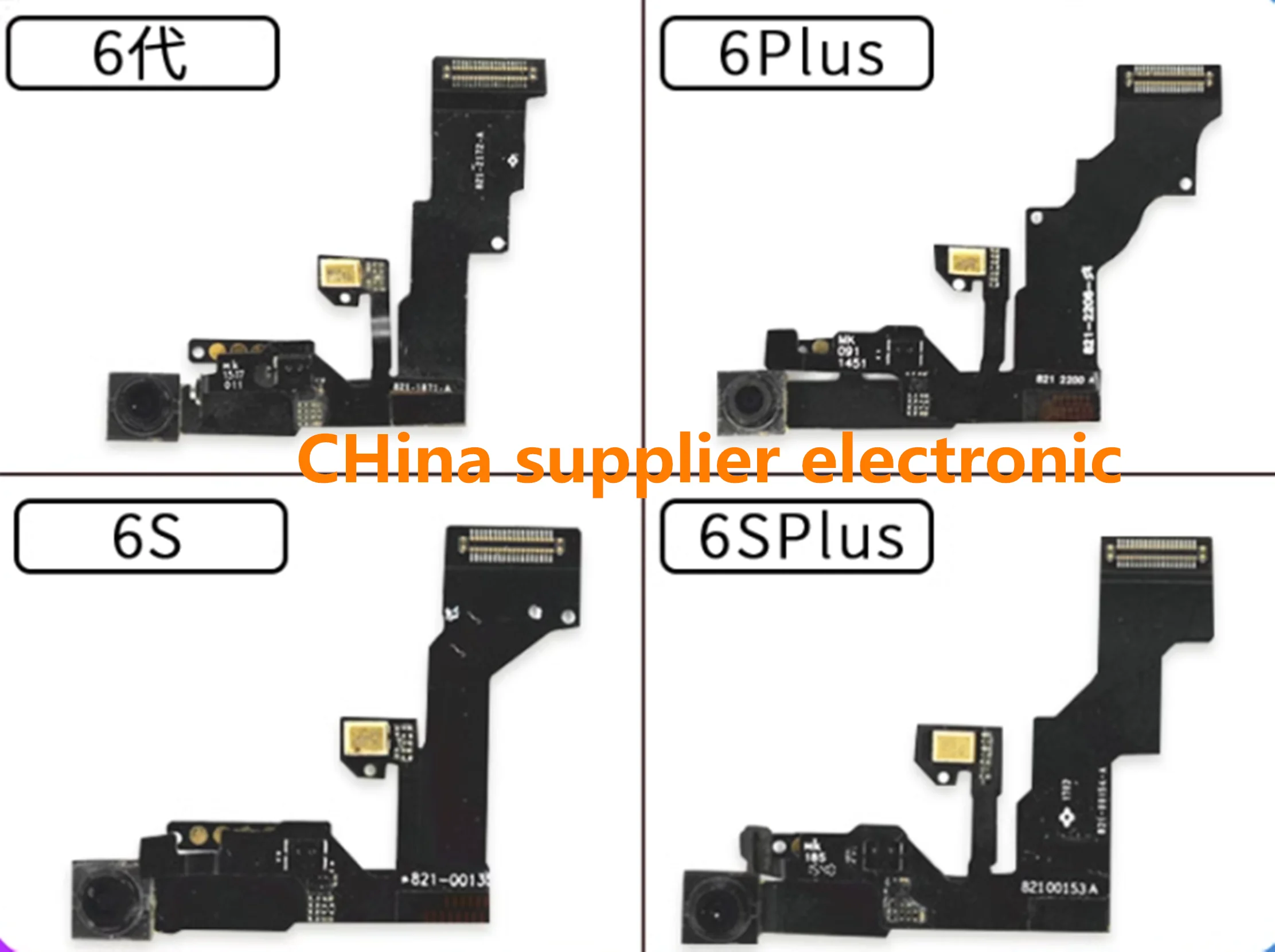 IPhone 6 6s plus 6 spus 6g 6sp用のフレックスケーブル,フロントカメラ用の10本の近接センサー