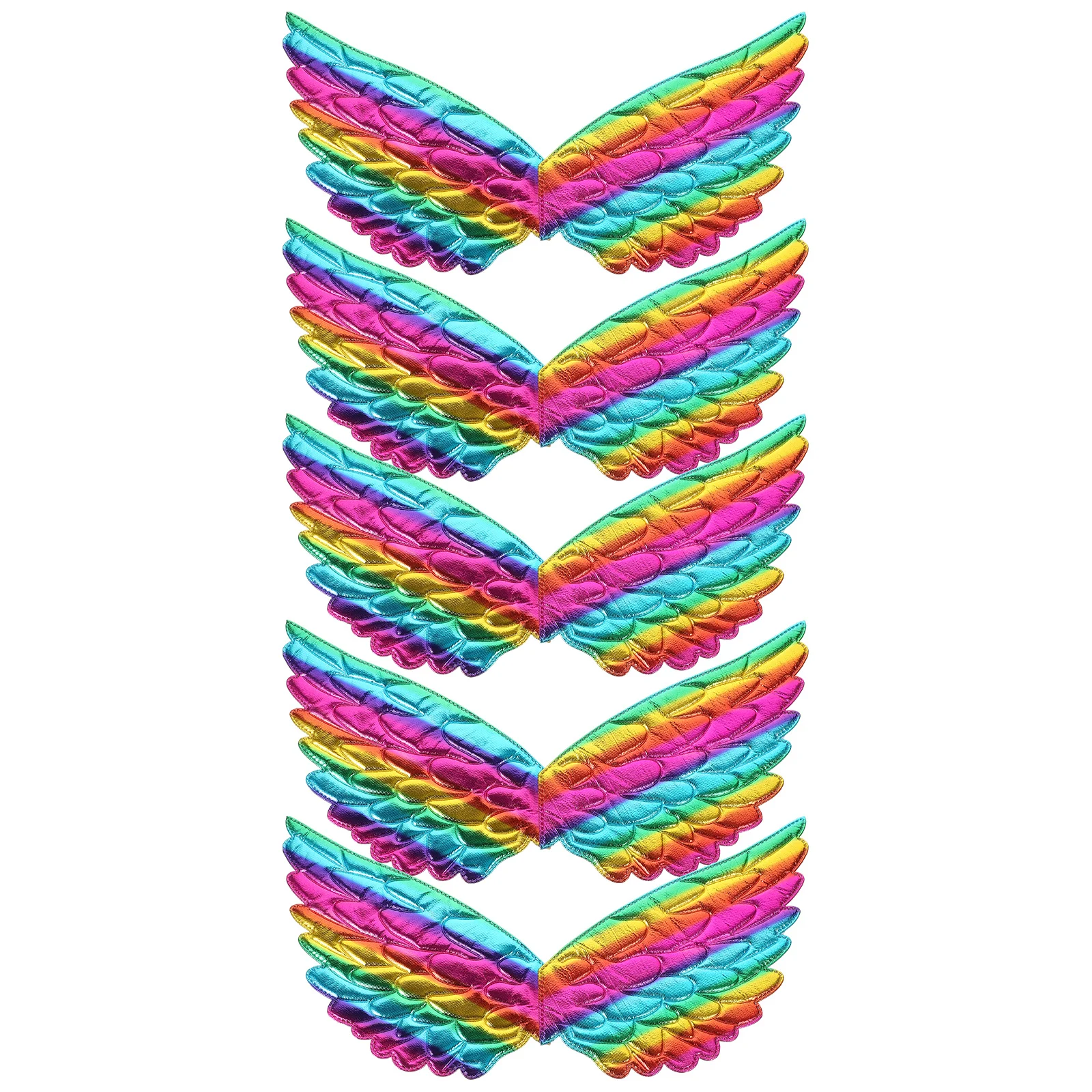5pcs Unicorn Wings Delicate Costume Prop For Girls Party Cosplay Performance Accessory Colorful Wing-Shaped Ornament