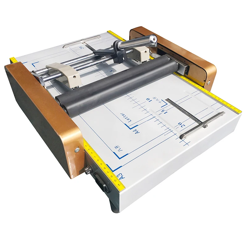 DC-200 Manually Booklet Making Machine Manual Folding Folding Riding Nail Integrated Machine A3 Format Manual Binding Machine