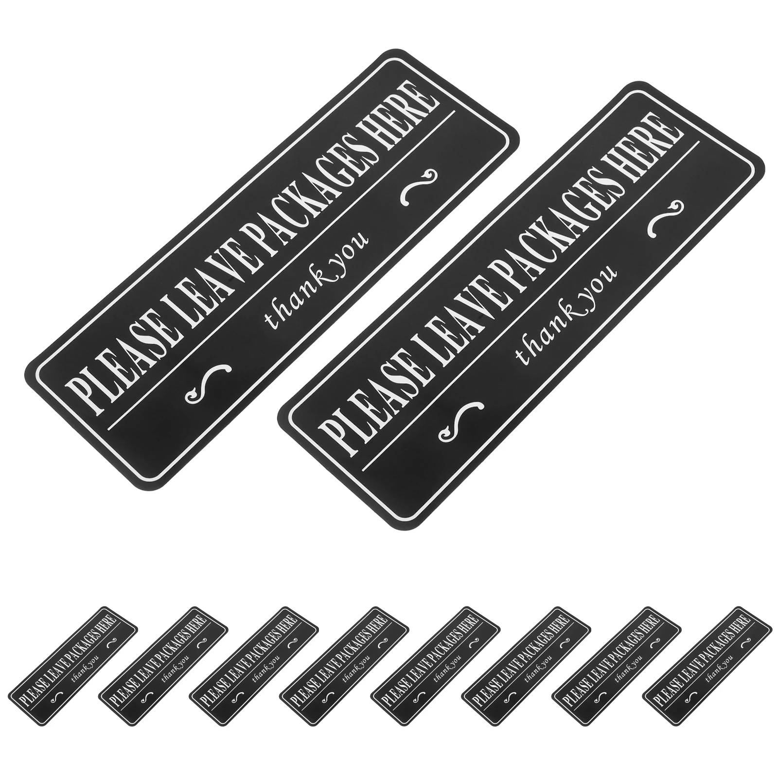 

Waterproof Vinyl Package Placement Sticker High Visibility Self-Adhesive Door Delivery Label Sign For Home