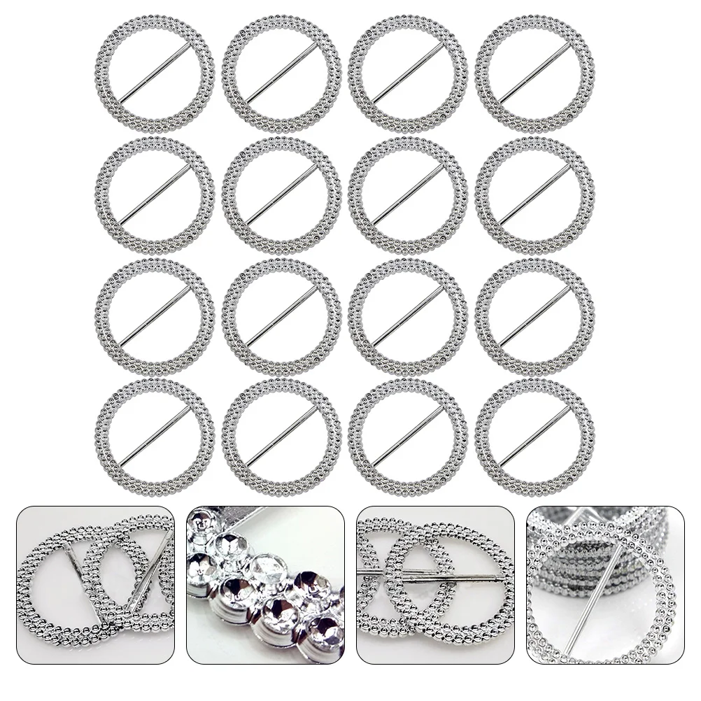 

100 PCS Seat Cover Decorative Buckle Clips for Banquets Ribbon Slider Party Scarf Invitation Letter Wedding The Ring