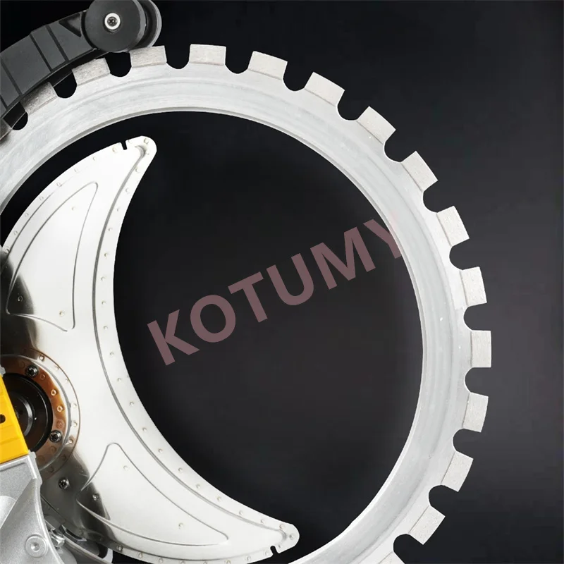 Hochfrequenz bürstenlose Ringsäge Wandschneidemaschine 400 mm Steinsäge 2580 U/min Betonschneidemaschine