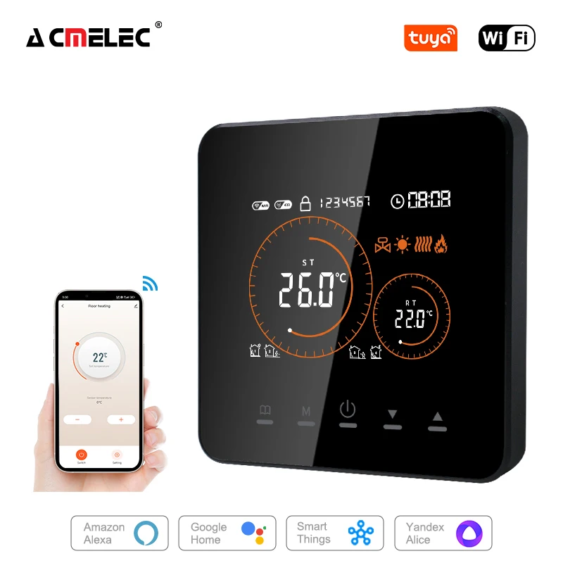 

Smart Floor Heating Thermostat Electric/Water Heating Temperature Controller