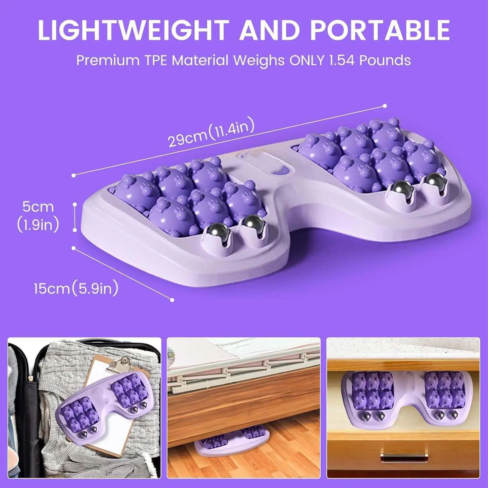 

2025 NEW Foot Roller Massager Foot Massage Magnetic Bead Roller Multi-Point Foot Massage Foot Therapy Rubbing Foot Massager