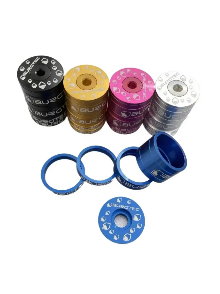 AliExpress NONE For BURGTECMountain bike multi-color handlebar cap and stem washer three-piece set，For bicycle parts and components