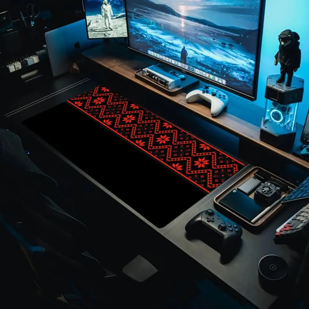 

Classic embroidery patternMouse Pad Large Gaming Mouse Pad Keyboard Gamer Rubber Anti-wrinkle Non-slip Bottom Desk desk mat Mat