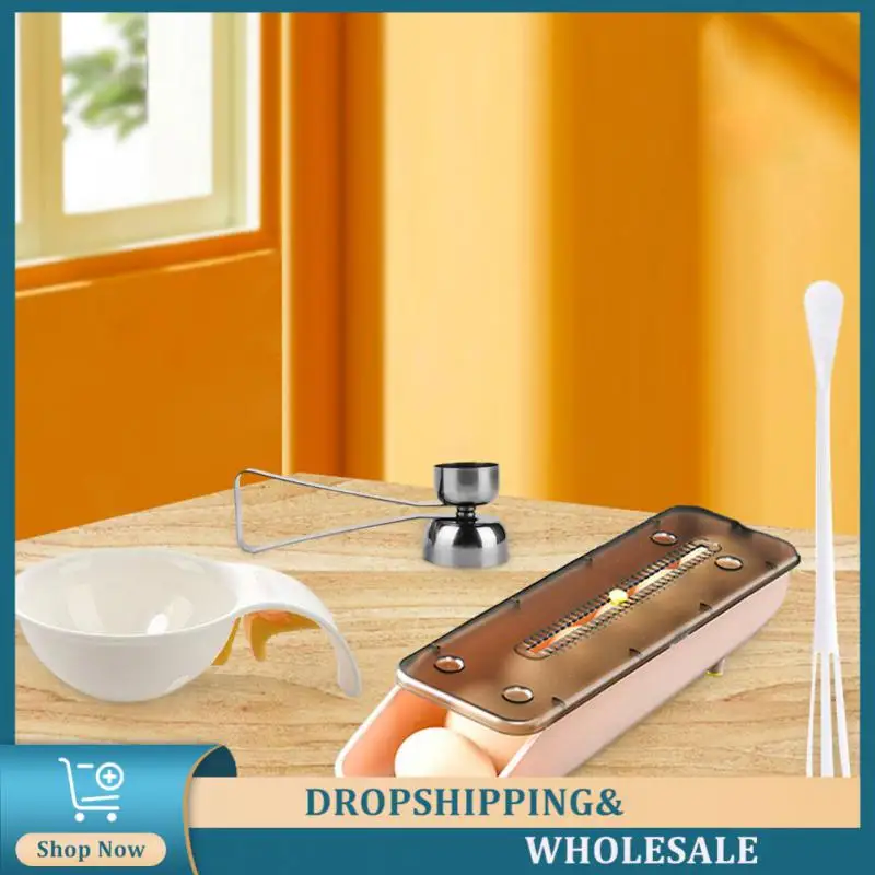 Plastic Egg Beater Safe And Clear Egg Tray Opp Bag Kitchen Tools Filter Easy To Use Egg Rack Family Friendly Kitchen Supplies