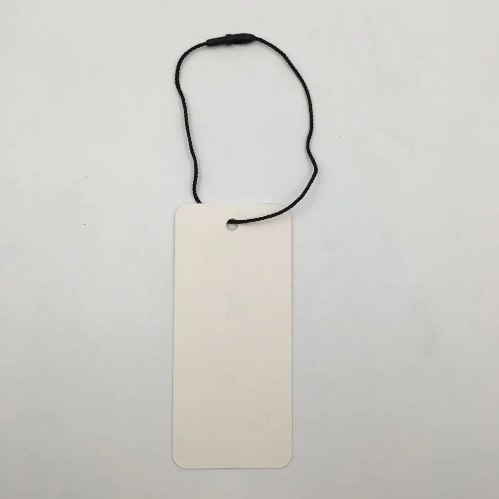 Hanging Price Tag Set White Polyester Label Paper for Clothing Store Merchandise Price Labels and Student Use
